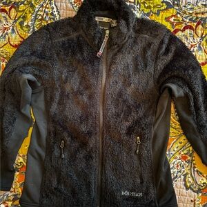 Black Marmot Fuzzy Fleece Jacket